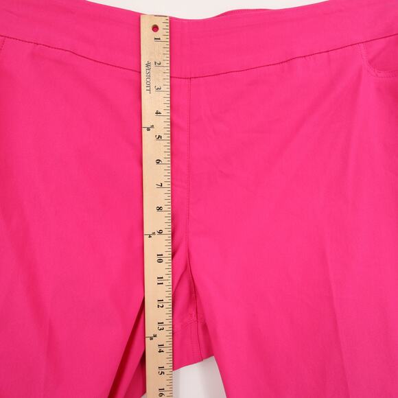 Slimsation by Multiples Capri Pants Fuchsia Pink Tummy Control Size 24W NWT - Picture 7 of 13